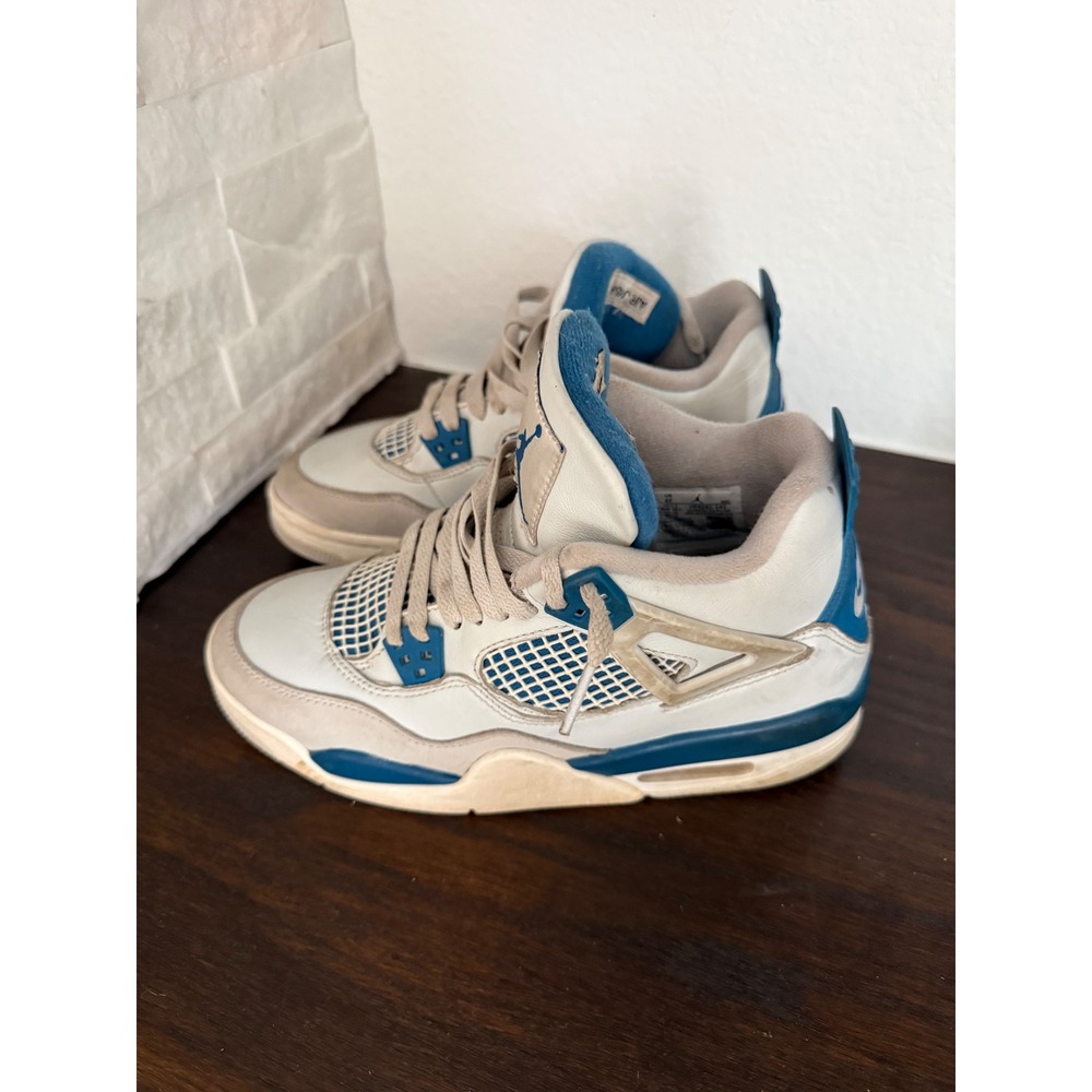 Air Jordan 4 Retro Military Blue 2024 GS Industrial Blue! Size: Size 6Y
